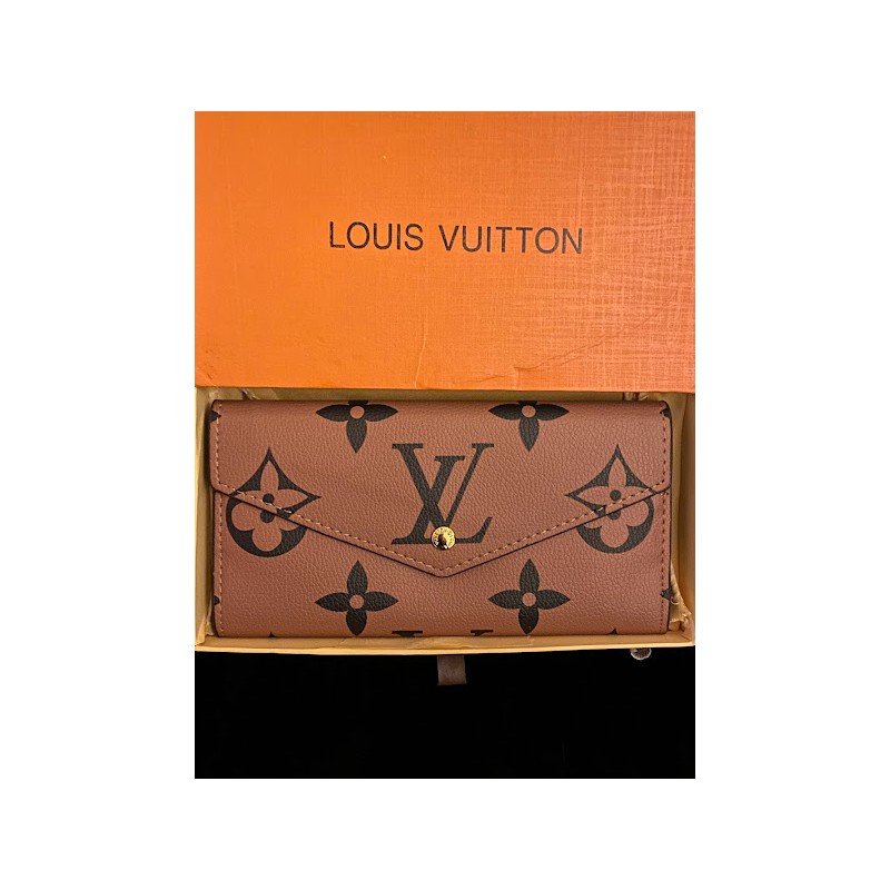 Brown L Vee Wallet