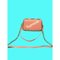 Pink L Vee Supreme Handbag