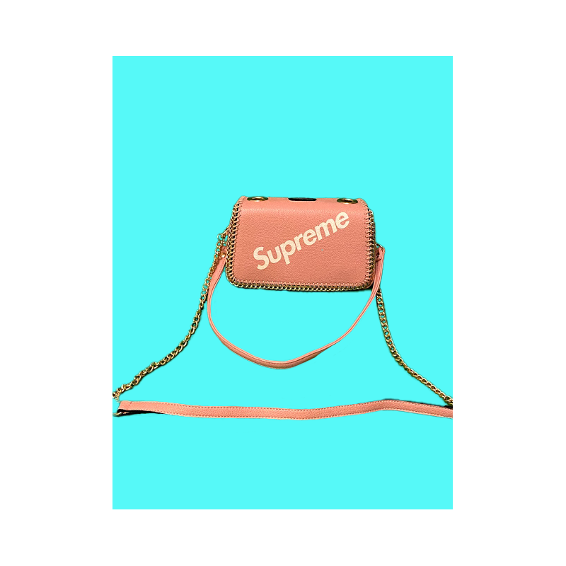 Pink L Vee Supreme Handbag