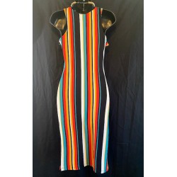 Multicolor Stripe Maxi Dress