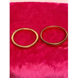 2 pc Gold Stretch Bracelets