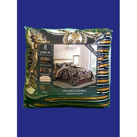 Bed n Bag Comforter set (Blue/Gold)