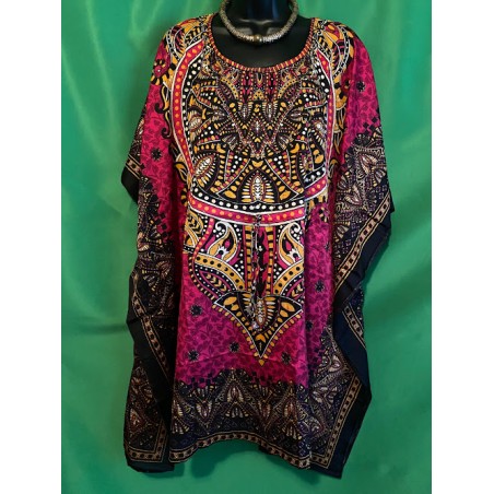 Short Kaftan w/ Drawstring Belt