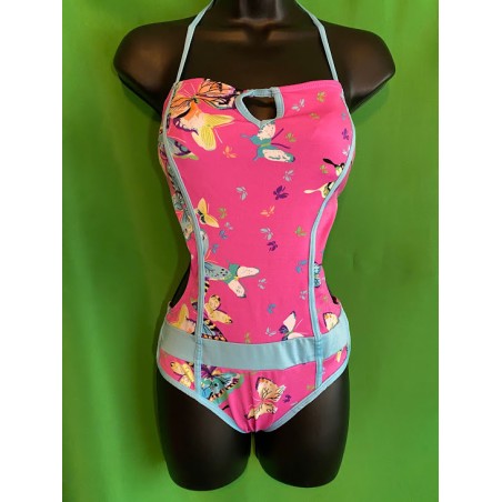 Pink Butterfly Detail Swimsuit