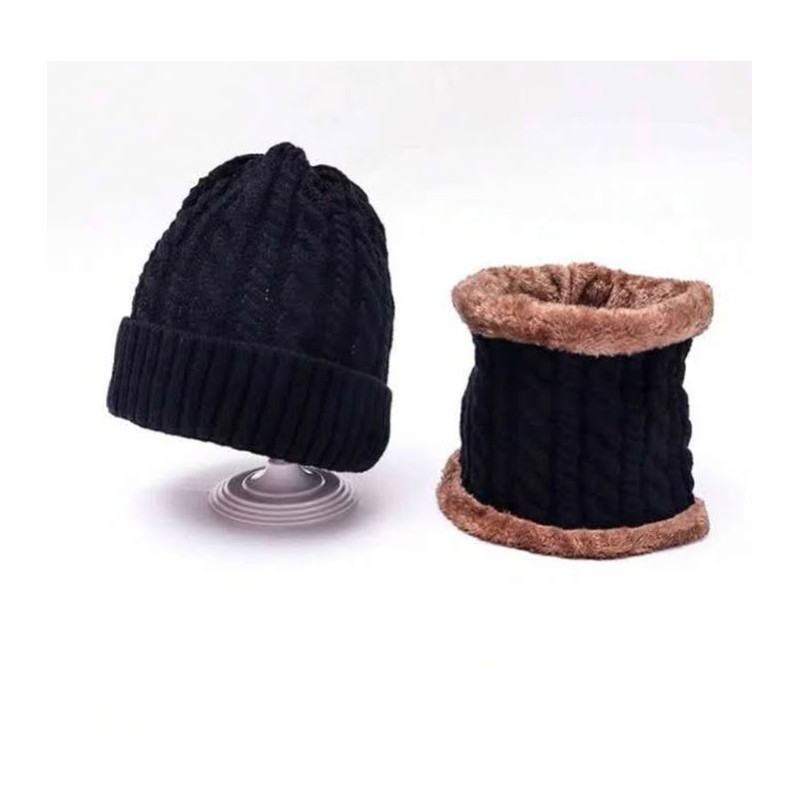 Hat and Scarf-Neck Warmer Set