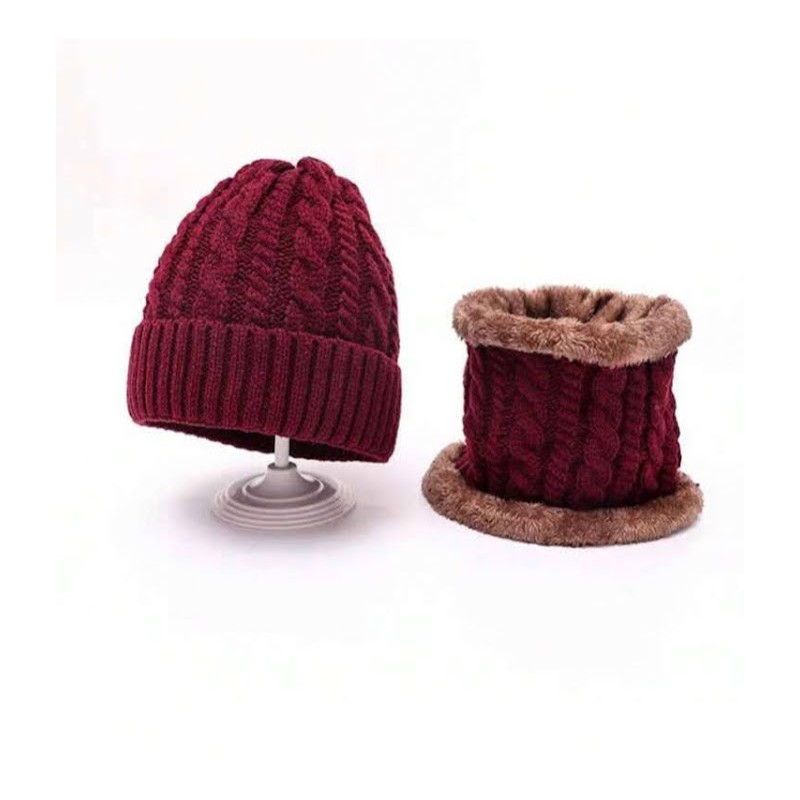 Hat and Scarf-Neck Warmer Set